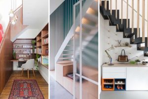 ideias de decoração debaixo da escada