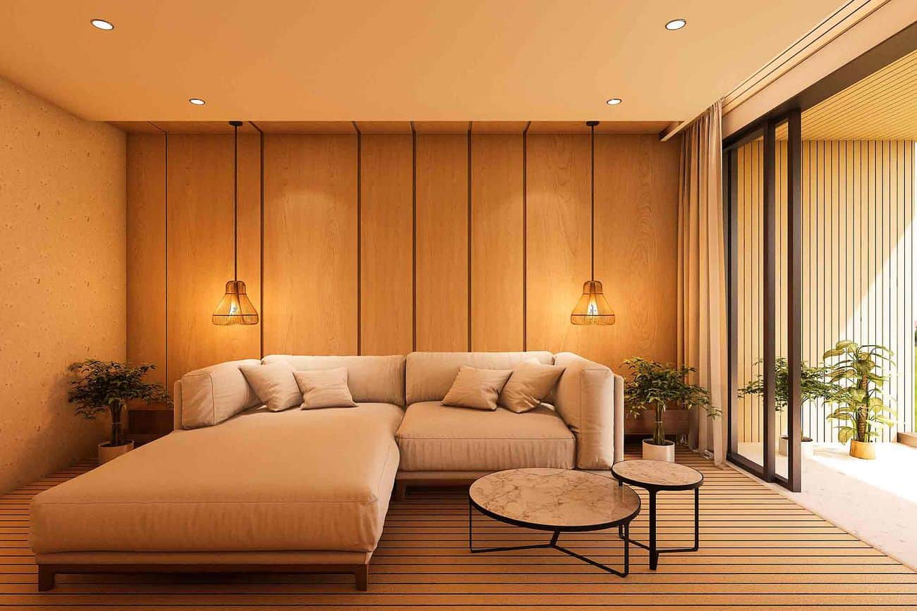 luz quente na decoração