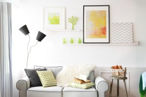 parede atrás do sofá ideias