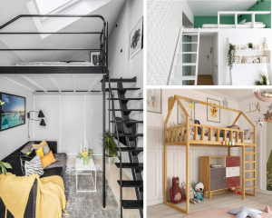 ideias de camas mezanino