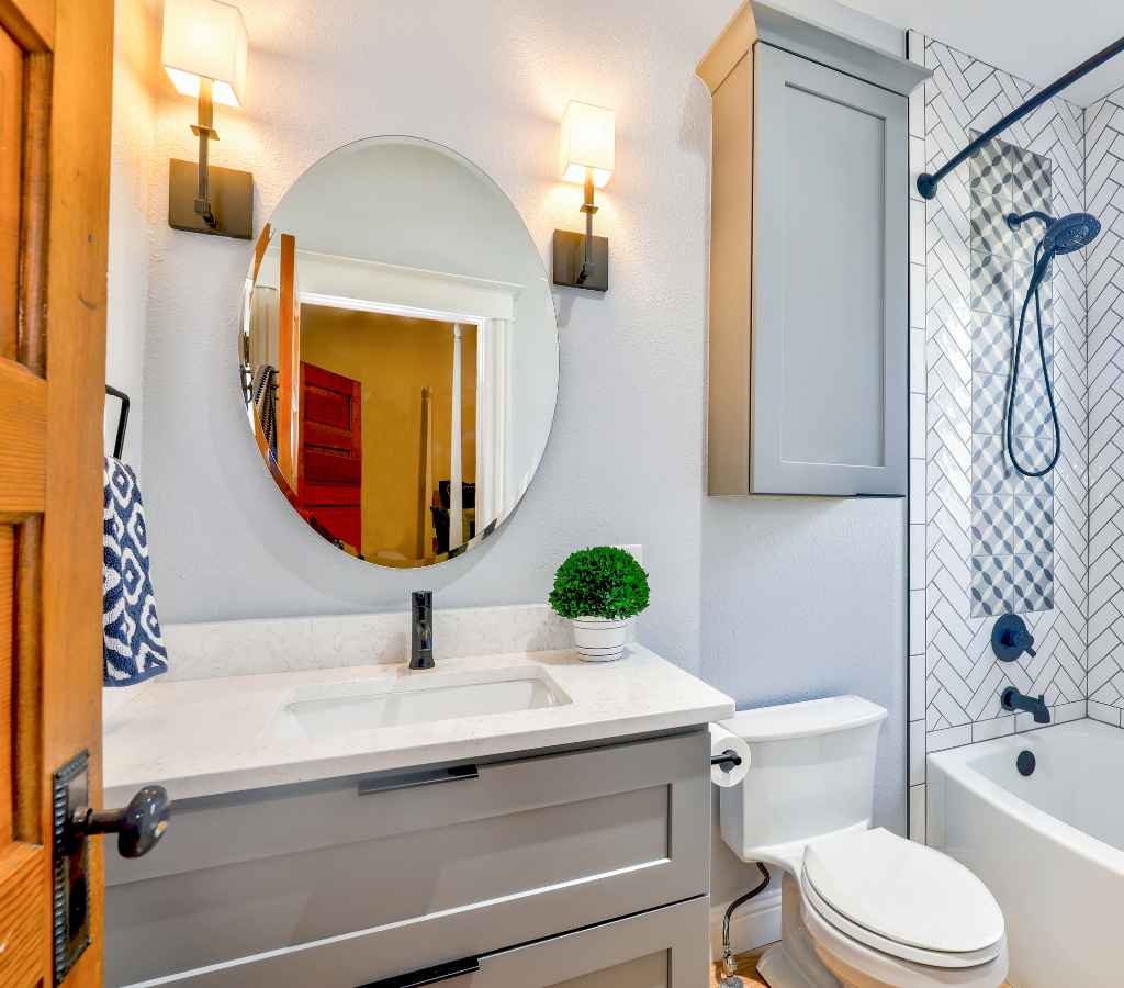 Espelho grande e estiloso