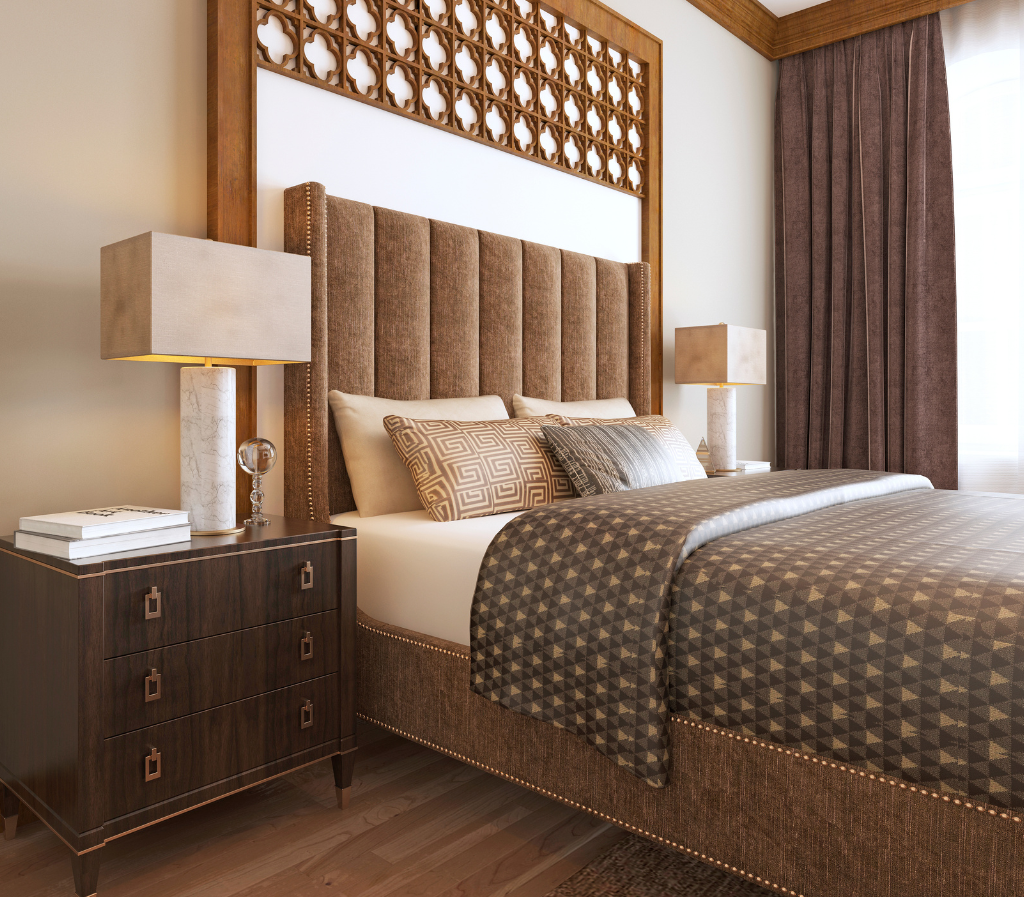 cabeceira de cama ornamentadas