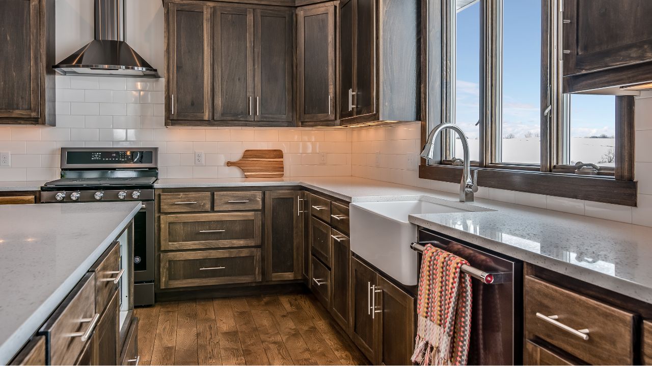 Armários de cozinha diferentes