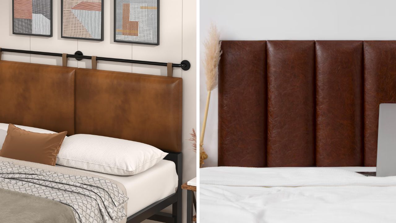 cabeceiras de couro sintético