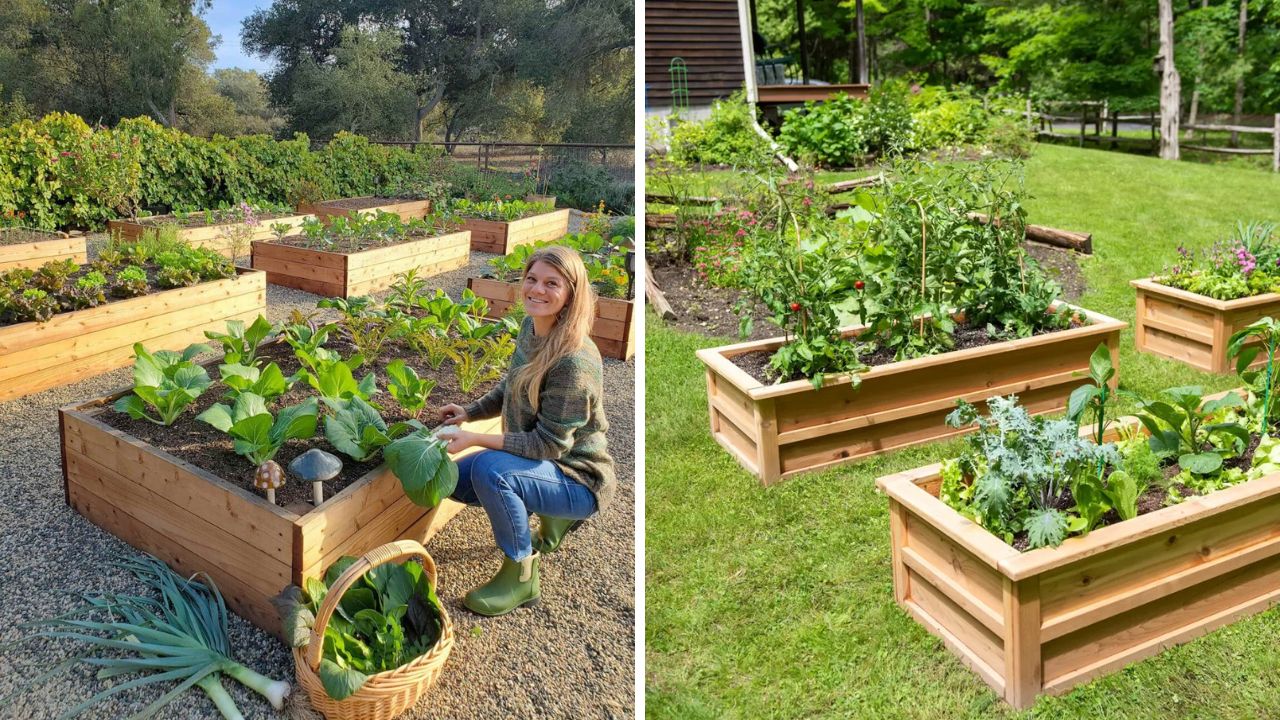 canteiros elevados para jardim