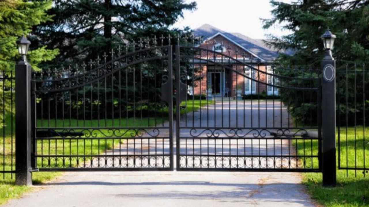 portão de metal para casa