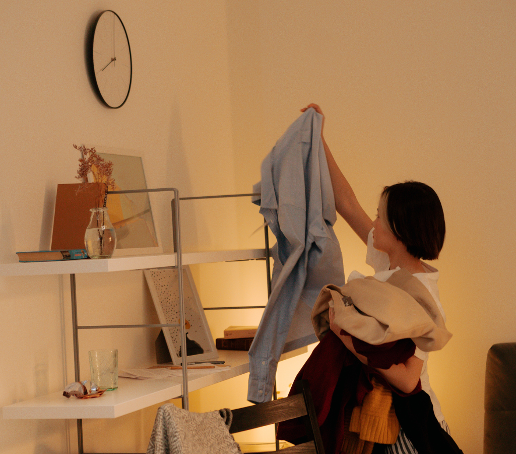 Limpeza noturna rápida - casa limpa e organizada