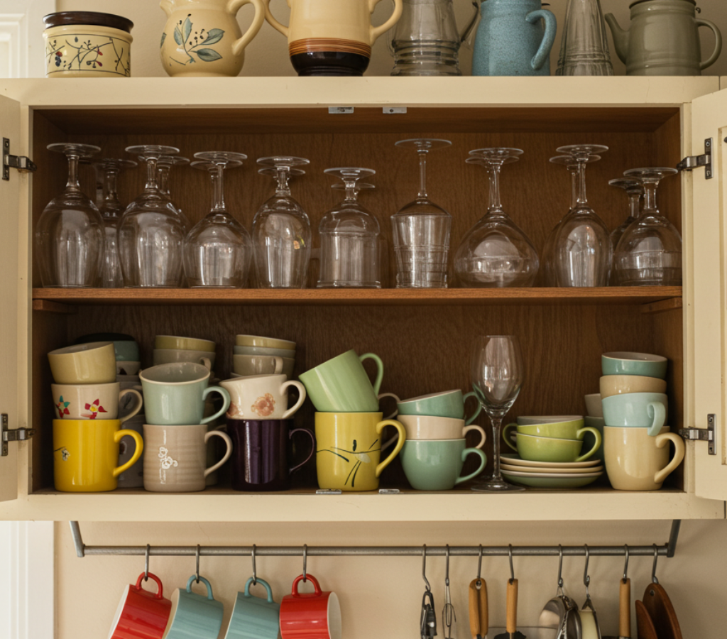 Empilhar utensílios