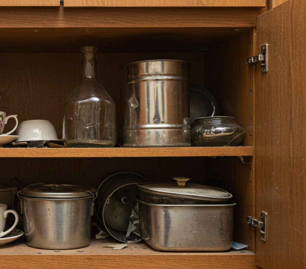 Itens quebrados ou inutilizados