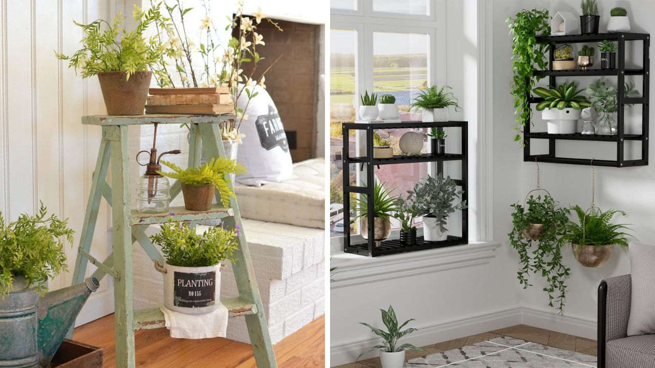 conceito de upcycling com plantas na sala