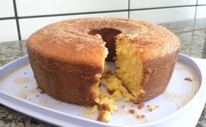 Receita de bolo de laranja de liquidificador