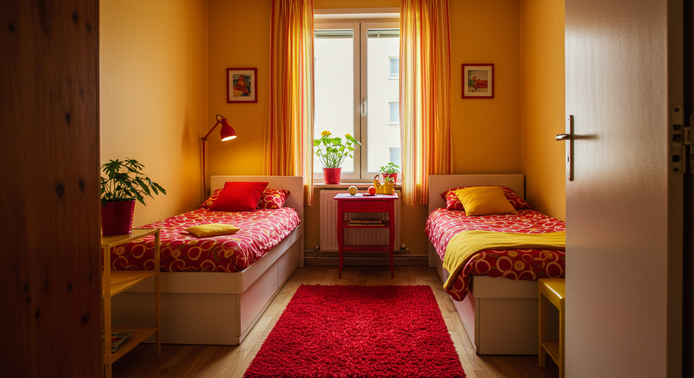 cores que não combinam amarelo e vermelho