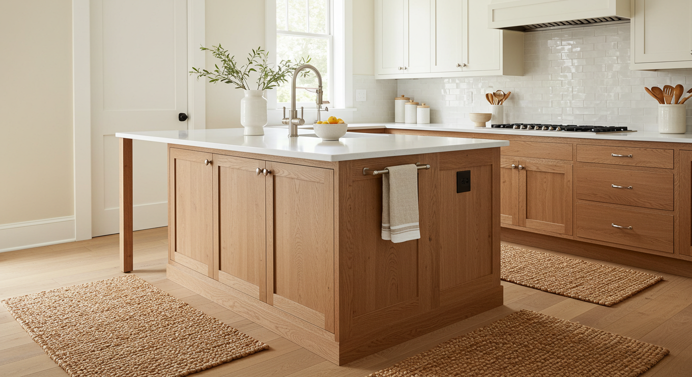 cozinha com texturas