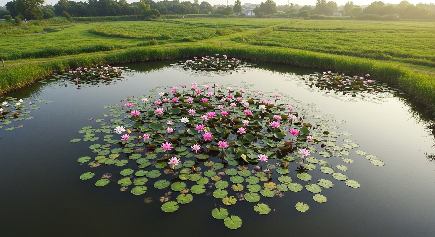 flor de lótus como cultivar