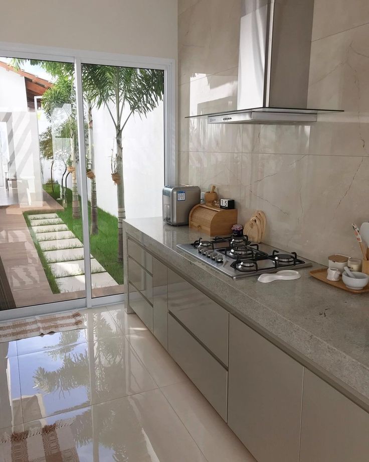 moda de decoração de cozinha saindo de moda piso polido