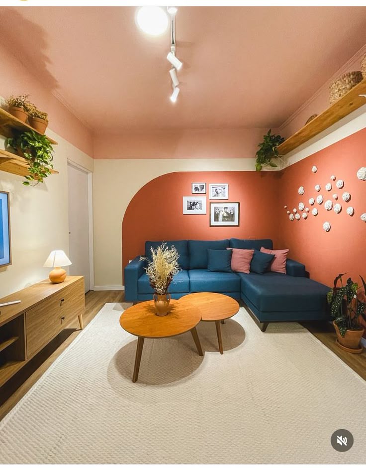 Sala terracota cores