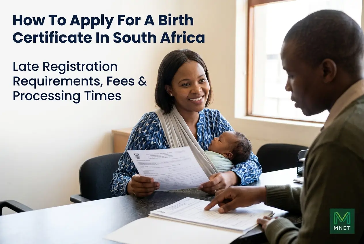 Mulher com bebê discutindo documento com homem