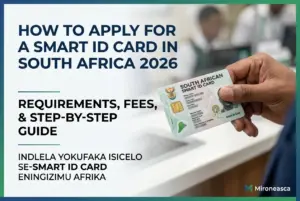Pessoa segurando Cartão de ID Smart da África do Sul 2026