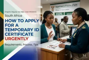 Como solicitar um certificado de identificação na África do Sul