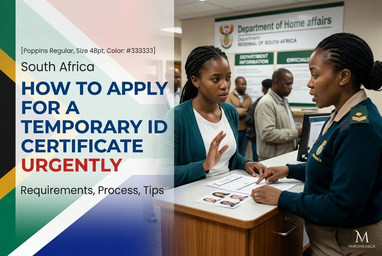 Como solicitar um certificado de identificação na África do Sul